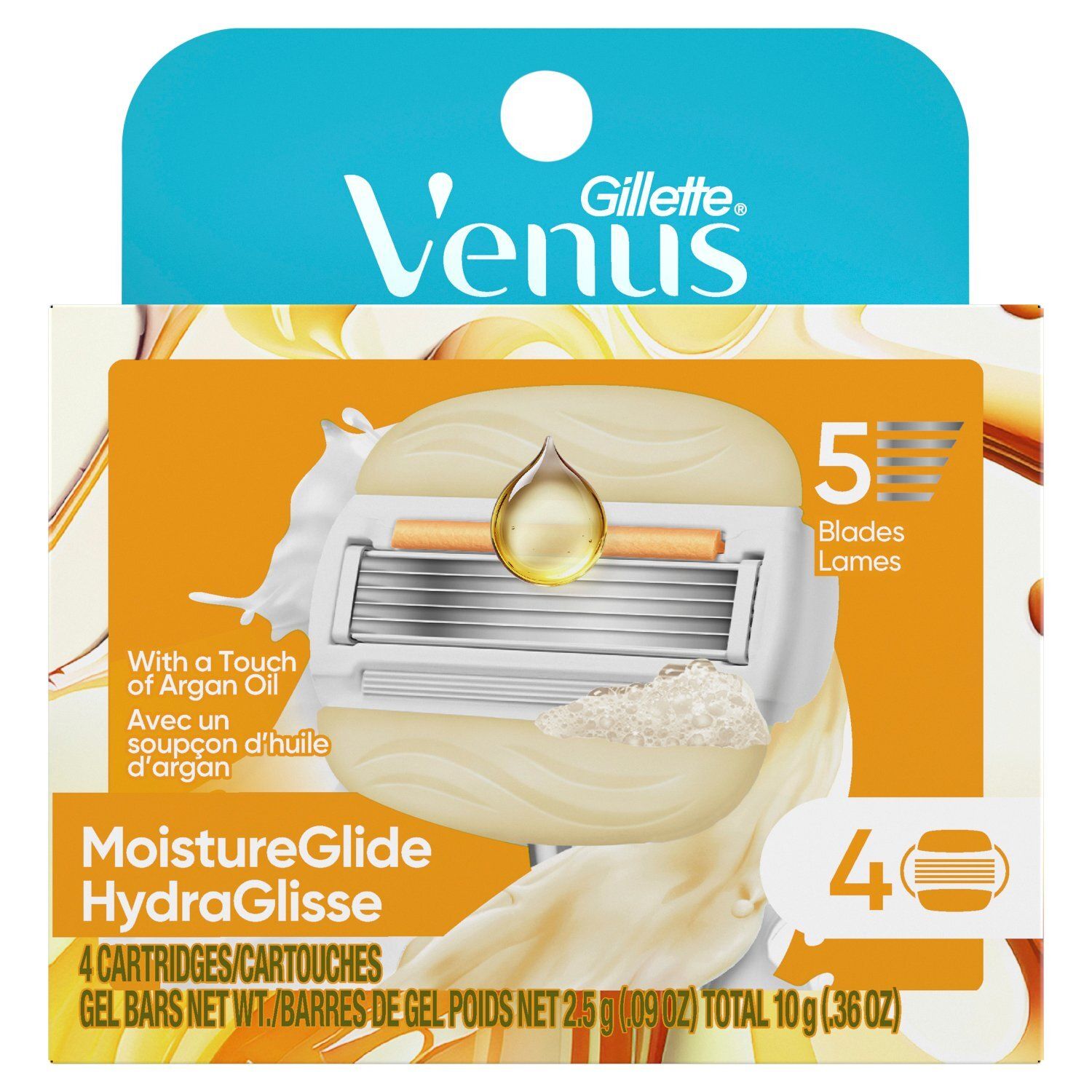 Gillette Venus Moistureglide Cartridges and Gel Bars