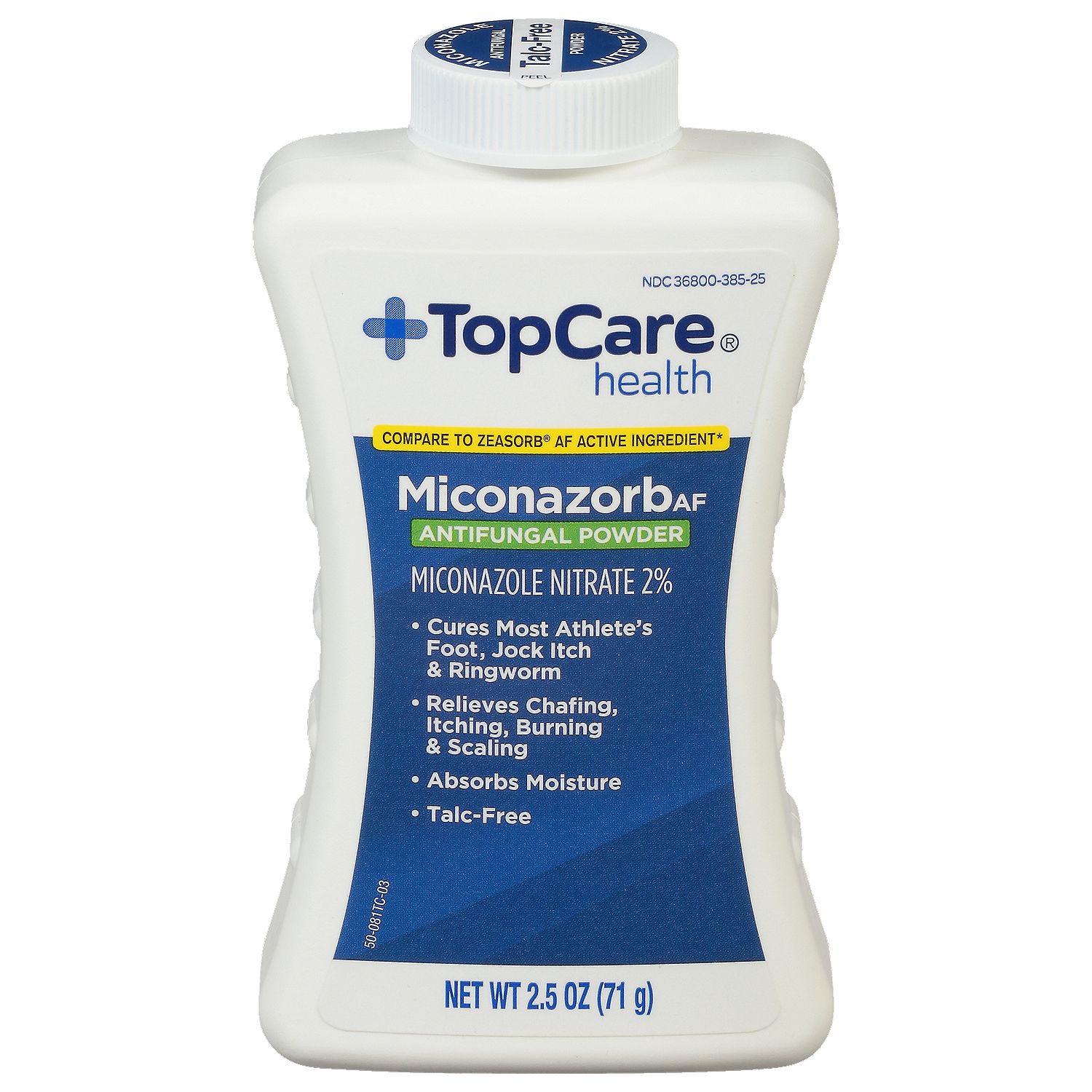 TopCare Miconazorb Antifungal Foot Powder, 2.5 oz