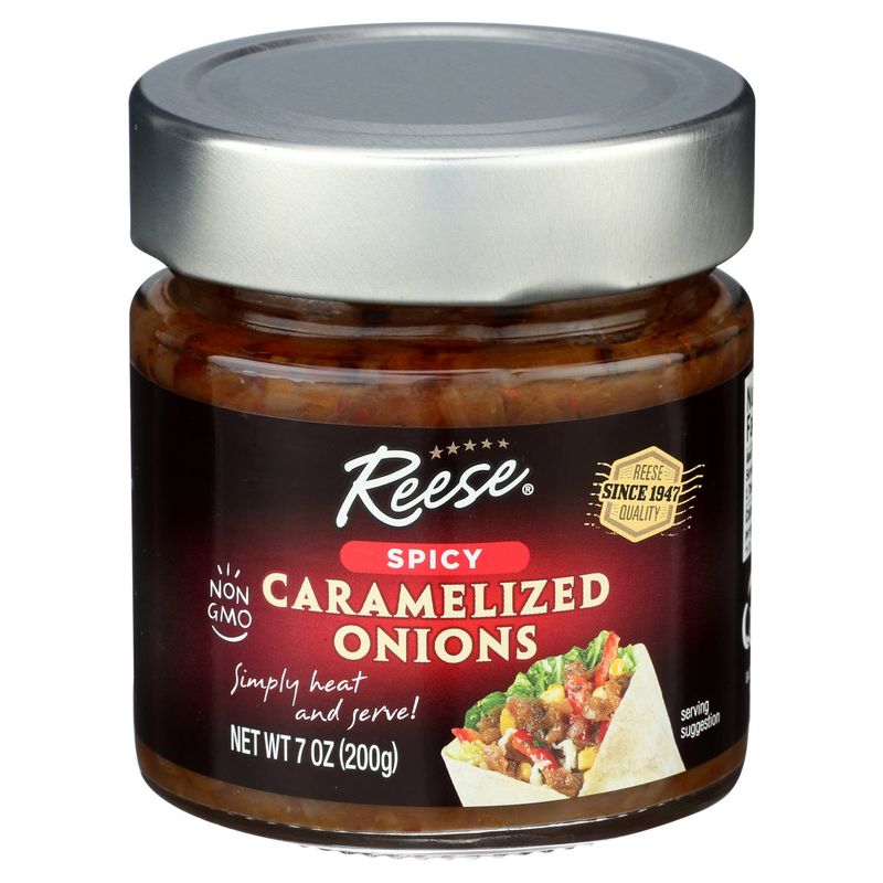 Reese Spicy Caramelized Onions, 7 oz