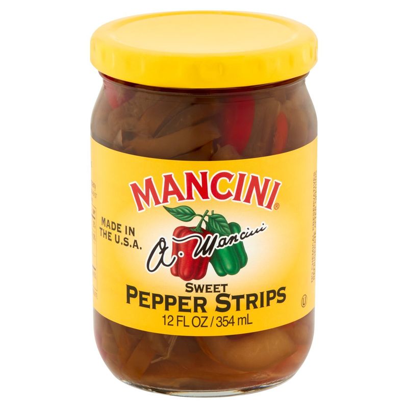 Mancini Sweet Pepper Strips, 12 fl oz