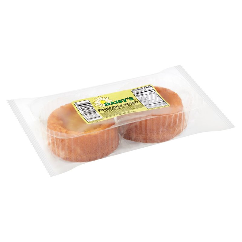 Daisy's Pineapple Filled Sponge Cakes, 4 oz
