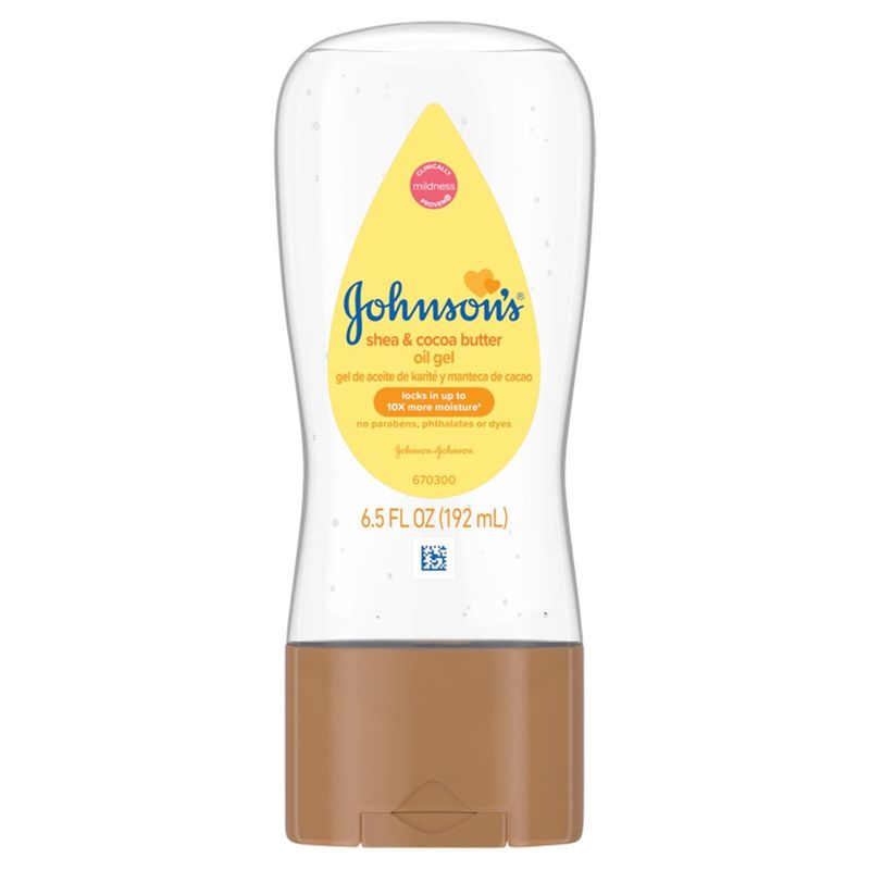 Johnson's Shea &amp; Cocoa Butter Oil Gel, 6.5 fl oz