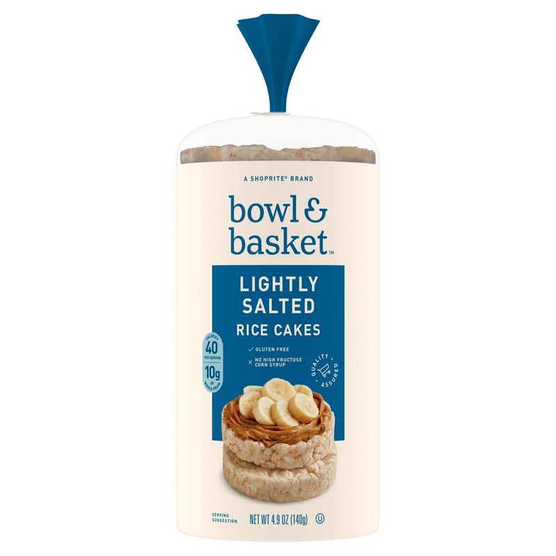 Bowl &amp; Basket Lightly Salted Rice Cakes, 4.9 oz