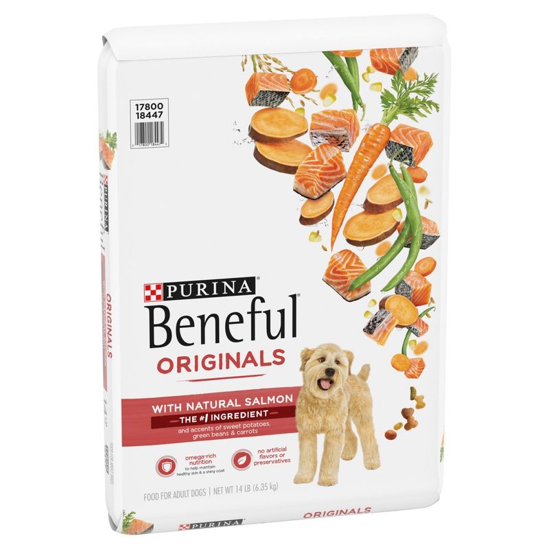 Purina Beneful Originals with Natural Salmon Food for Adult Dogs, 14 lb