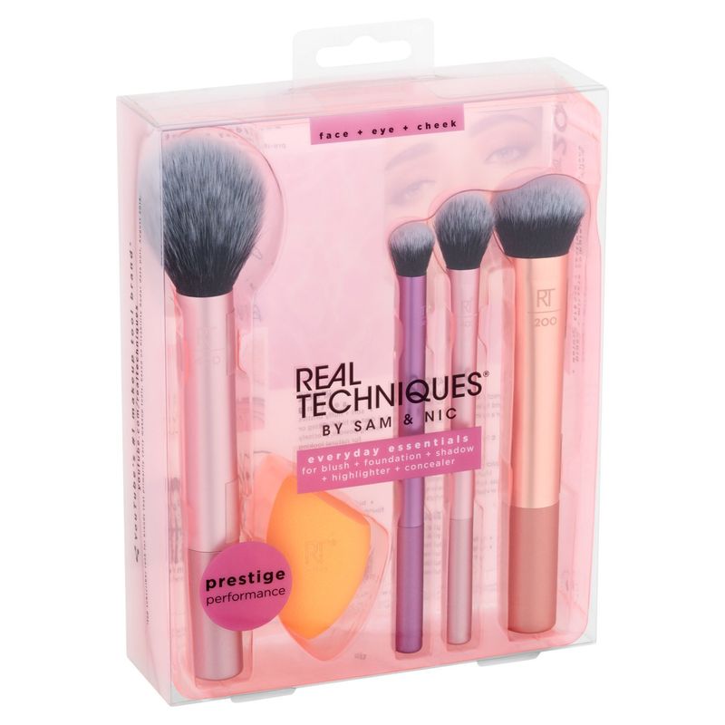 Real Techniques by Sam &amp; Nic Everyday Essentials for Blush+Foundation+Shadow+Highlighter+Concealer