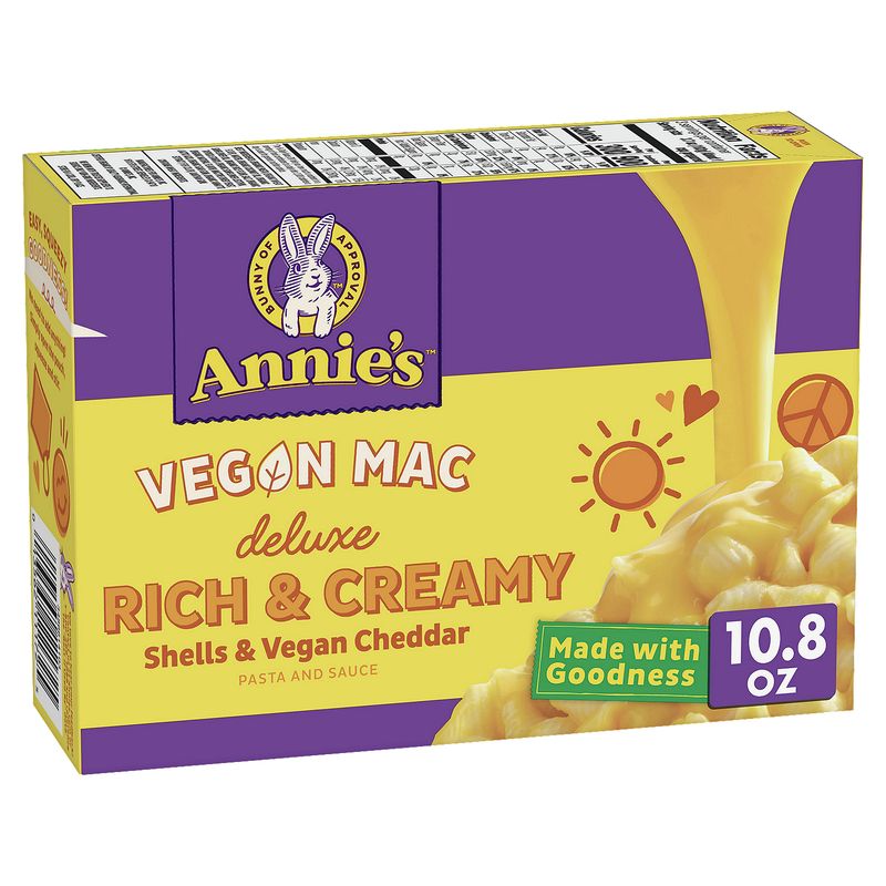 Annie's Deluxe Rich &amp; Creamy Shells &amp; Cheddar Vegan Mac, 10.8 oz