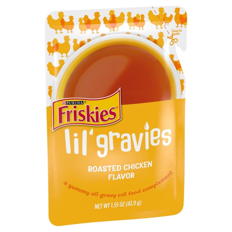 Purina Friskies Lil' Gravies Roasted Chicken Flavor Cat Food, 1.55 oz