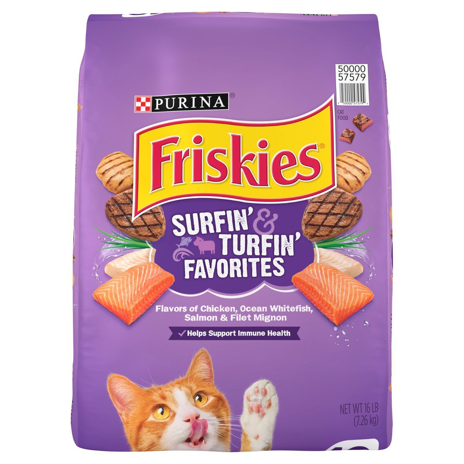 Purina Friskies Surfin' &amp; Turfin' Favorites Cat Food, 16 lb