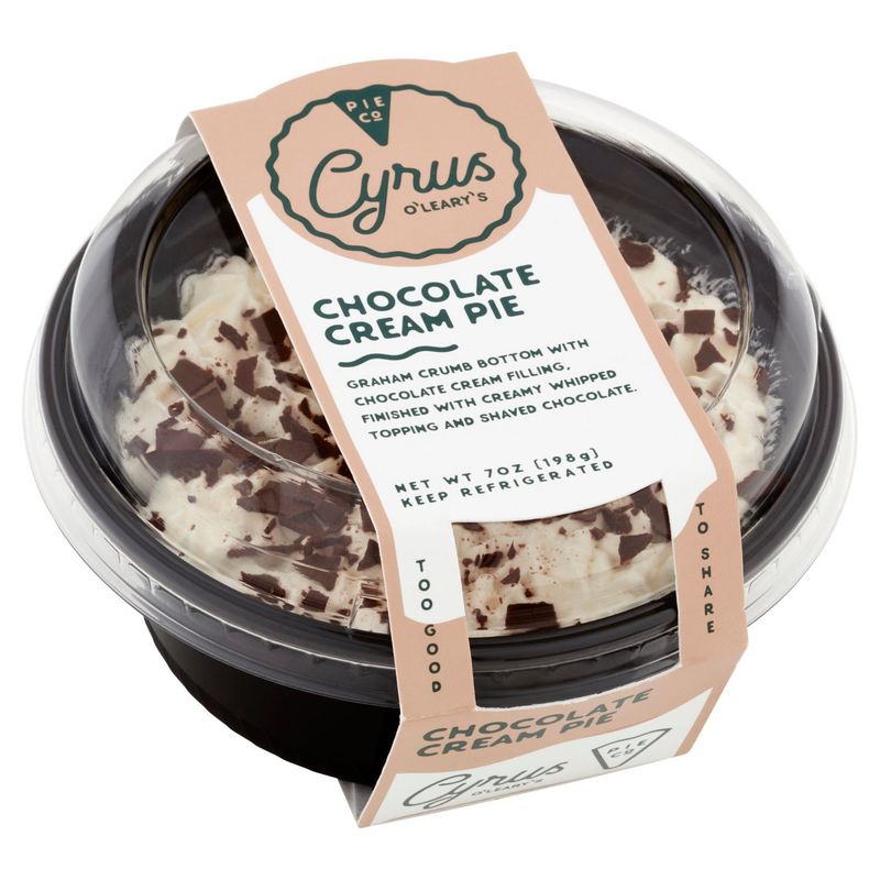 Cyrus O'Leary's Pies Chocolate Cream Pie, 7 oz