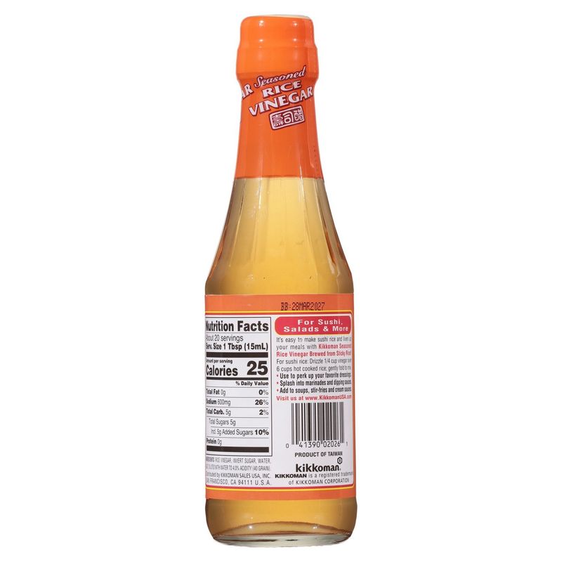 Kikkoman Seasoned Rice Vinegar, 10 fl oz