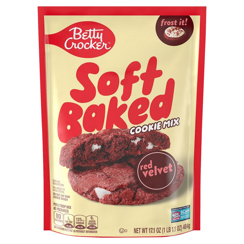 Betty Crocker Red Velvet Soft Baked Cookie Mix, 17.1 oz