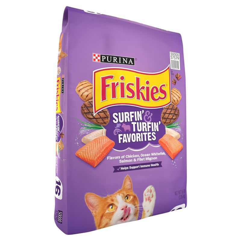 Purina Friskies Surfin' &amp; Turfin' Favorites Cat Food, 16 lb