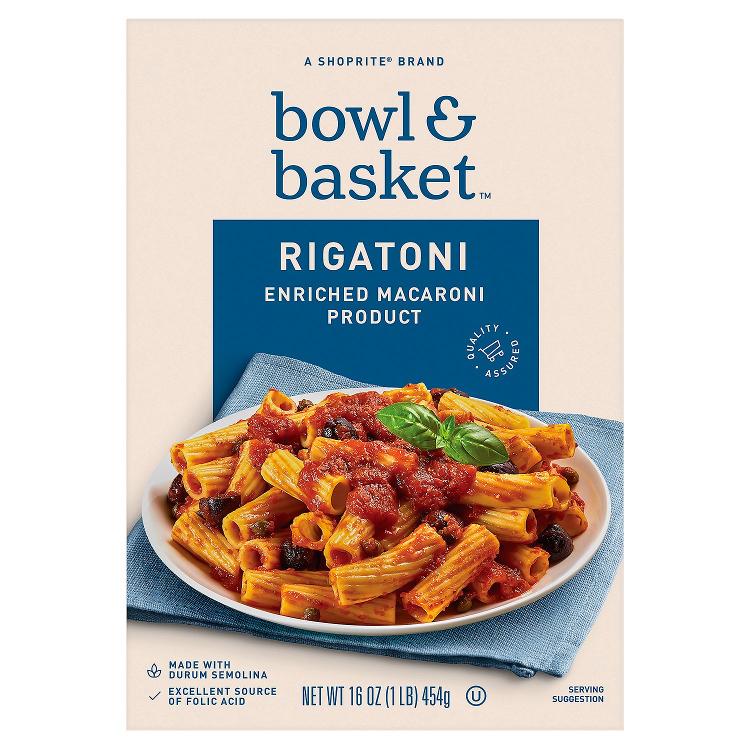 Bowl &amp; Basket Rigatoni, 16 oz