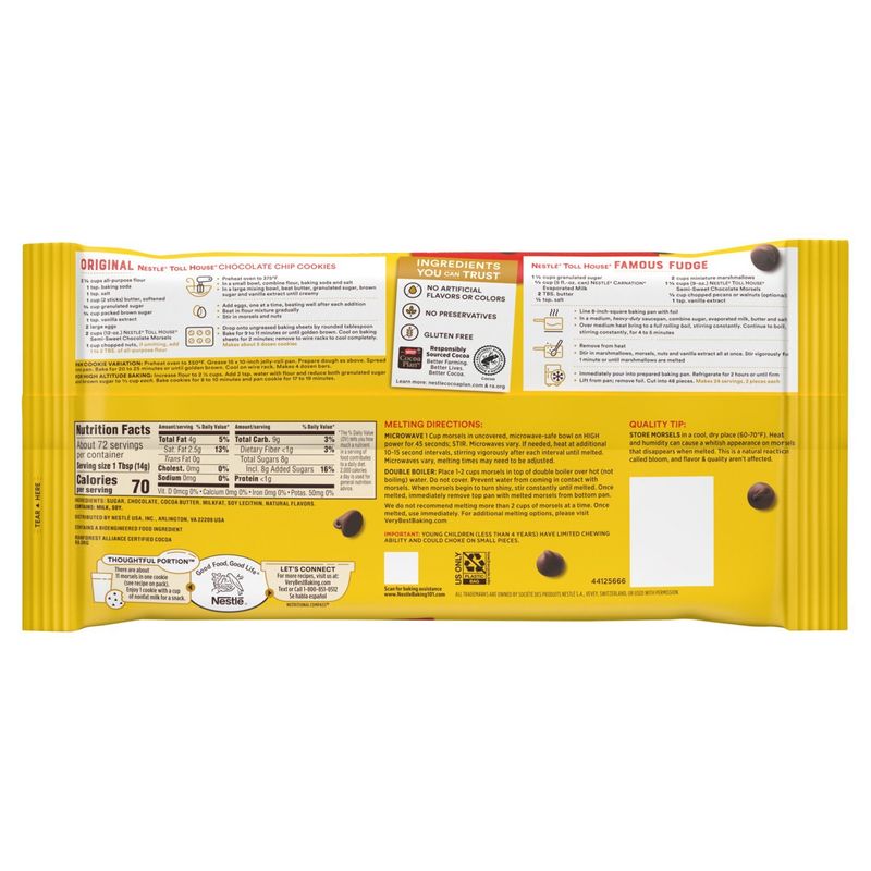Nestlé Toll House Semi-Sweet Morsels, 36 oz