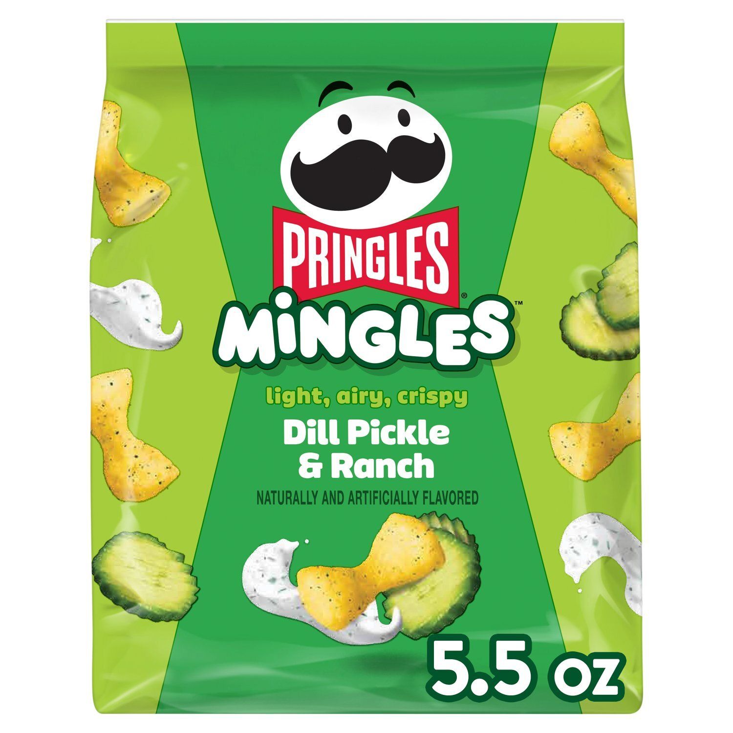 Pringles Mingles Dill Pickle &amp; Ranch Puffed Snacks, 5.5 oz