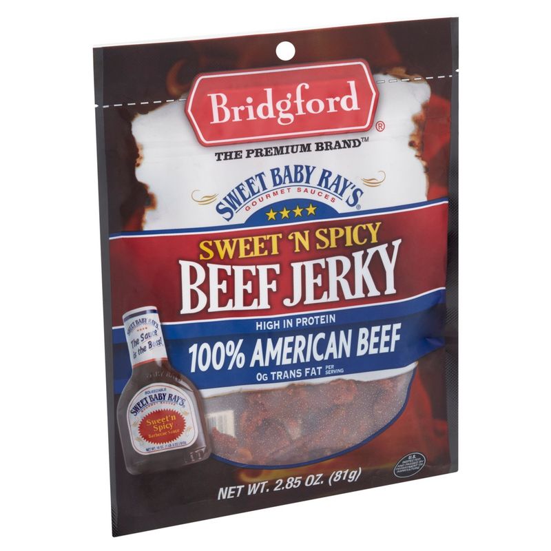 Bridgford Sweet Baby Ray's Sweet 'N Spicy Beef Jerky, 2.85 oz