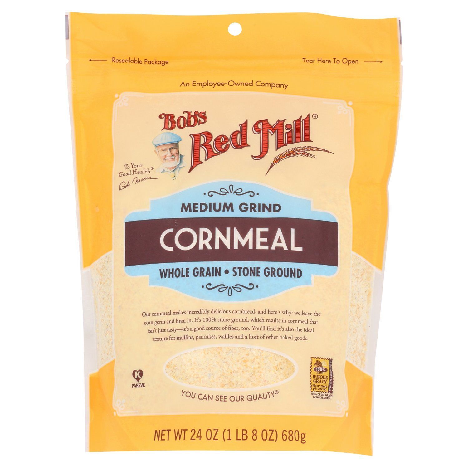 Bob's Red Mill Medium Grind Cornmeal, 24 oz