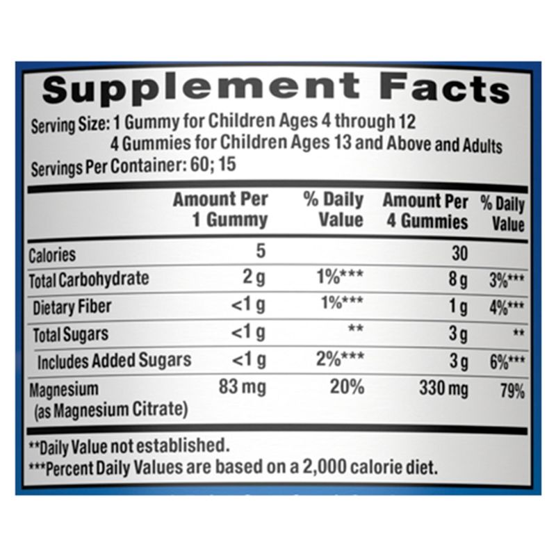 Natural Vitality Calm Raspberry-Lemon Flavor Magnesium Citrate Dietary Supplement, 60 count