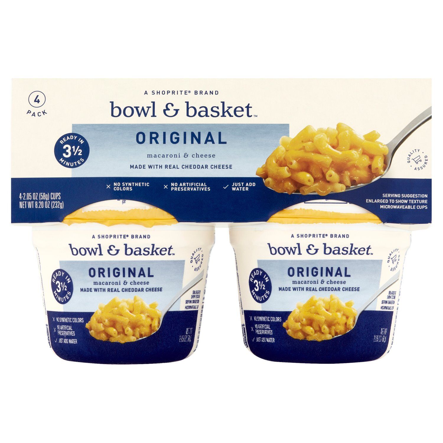 Bowl &amp; Basket Original Macaroni &amp; Cheese, 2.05 oz, 4 count