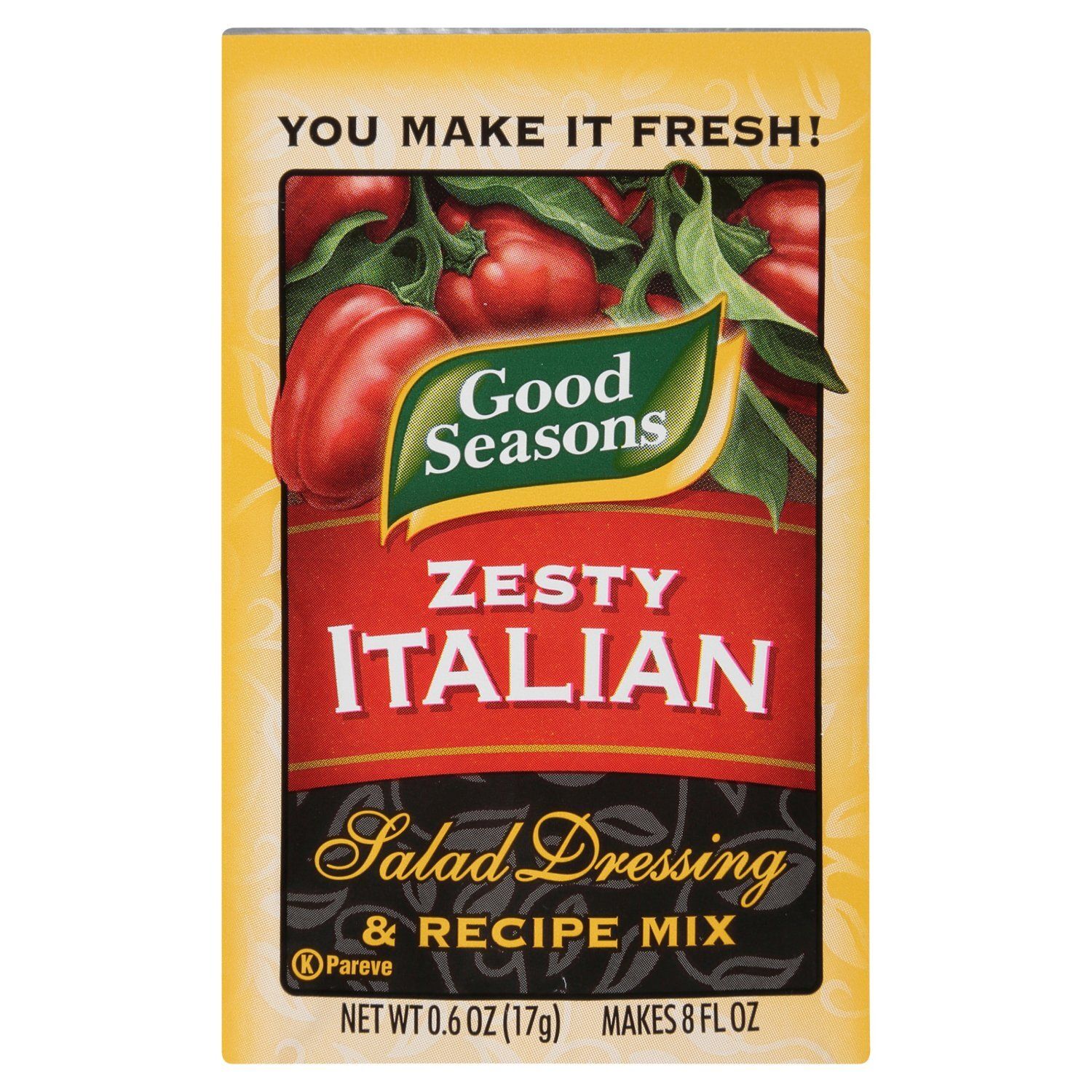 Good Seasons Zesty Italian Salad Dressing &amp; Recipe Mix, 0.6 oz