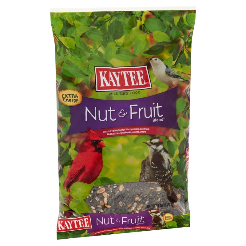 Kaytee Nut &amp; Fruit Blend Wild Bird Food, 5 lb