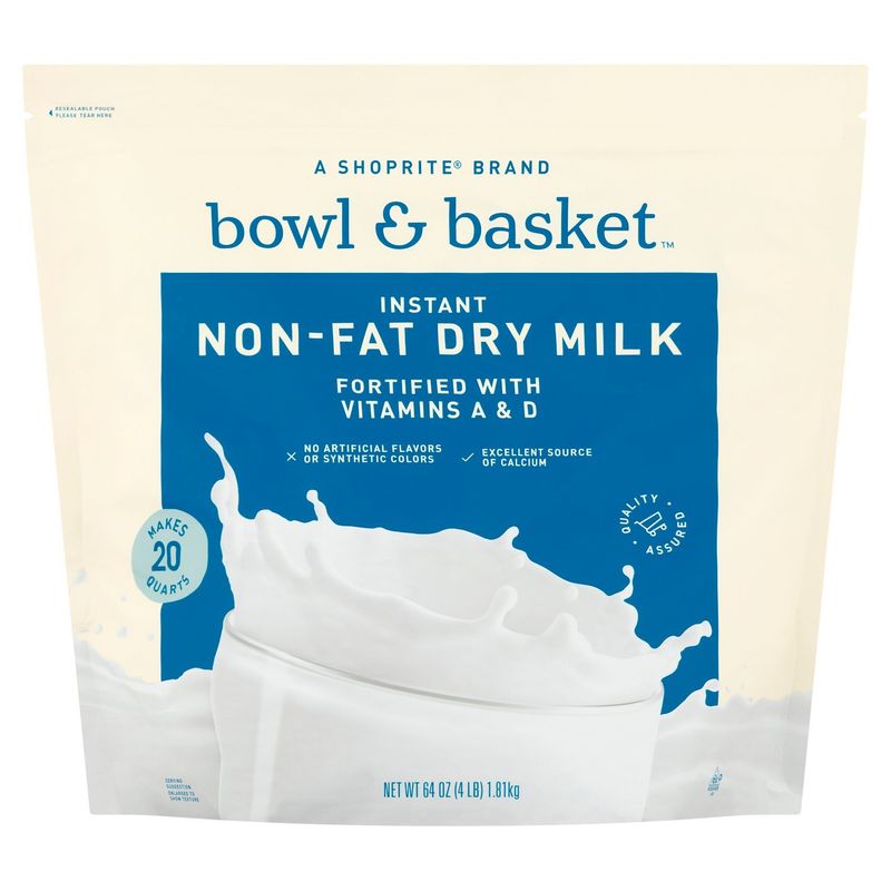 Bowl &amp; Basket Instant Non-Fat Dry Milk, 64 oz