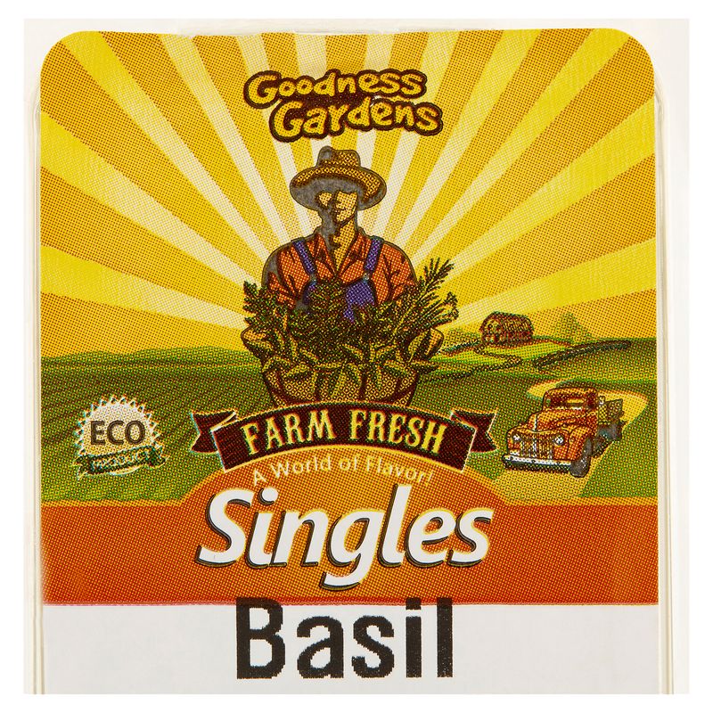 Goodness Gardens Farm Fresh Singles Basil, 0.25 oz