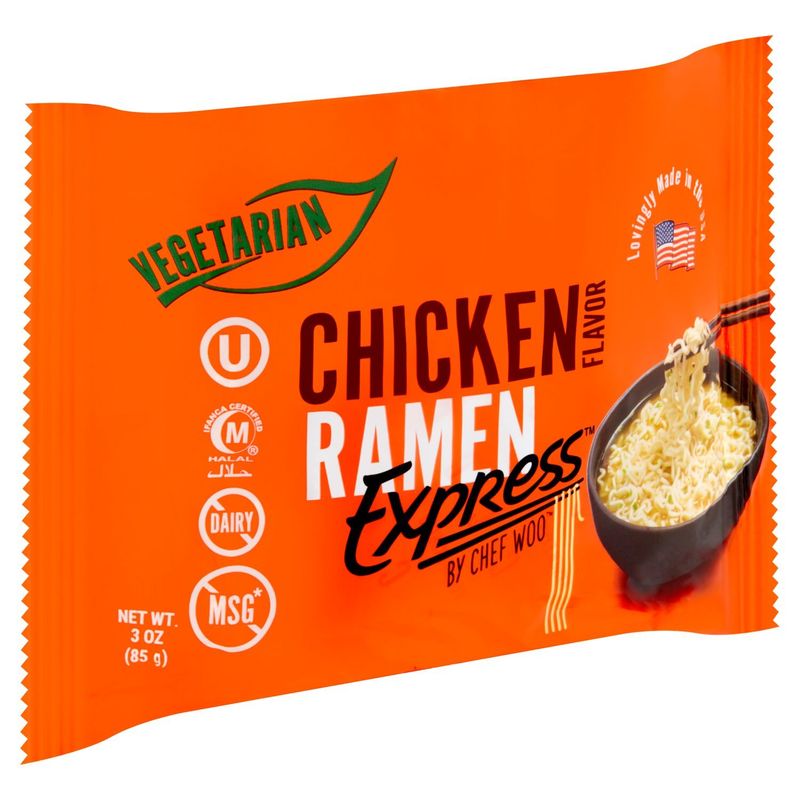 Chef Woo Express Chicken Flavor Ramen, 3 oz