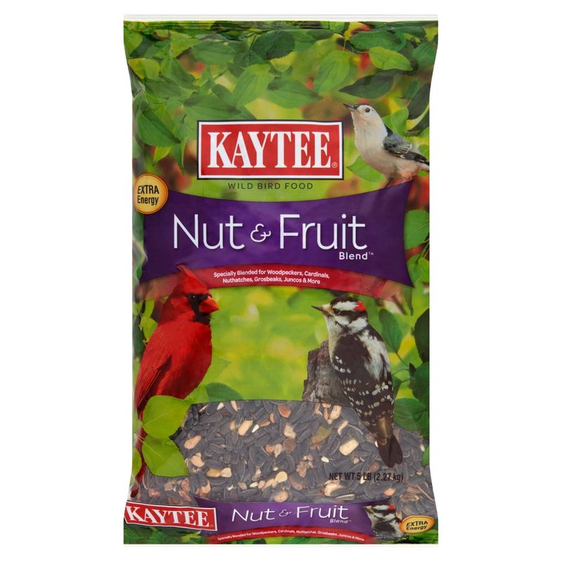 Kaytee Nut &amp; Fruit Blend Wild Bird Food, 5 lb