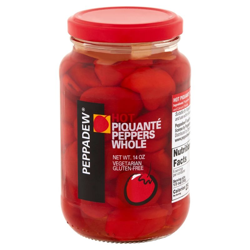 Peppadew Hot Whole Piquanté Peppers, 14 oz