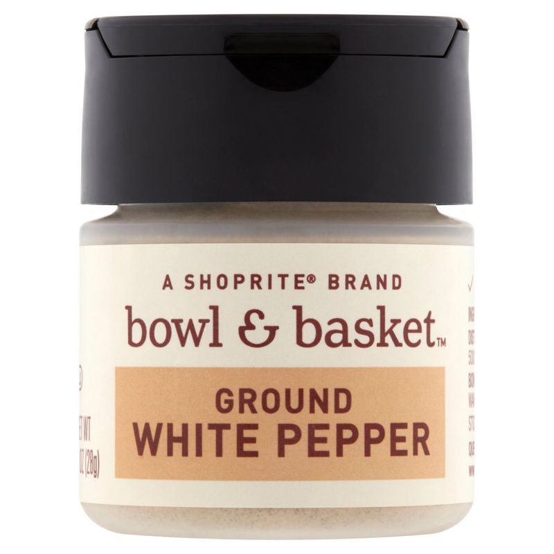 Bowl &amp; Basket Ground White Pepper, 1 oz