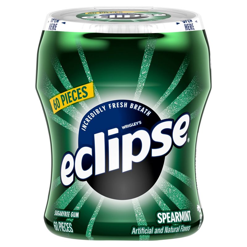 Wrigley's Eclipse Spearmint Sugarfree Gum, 60 count