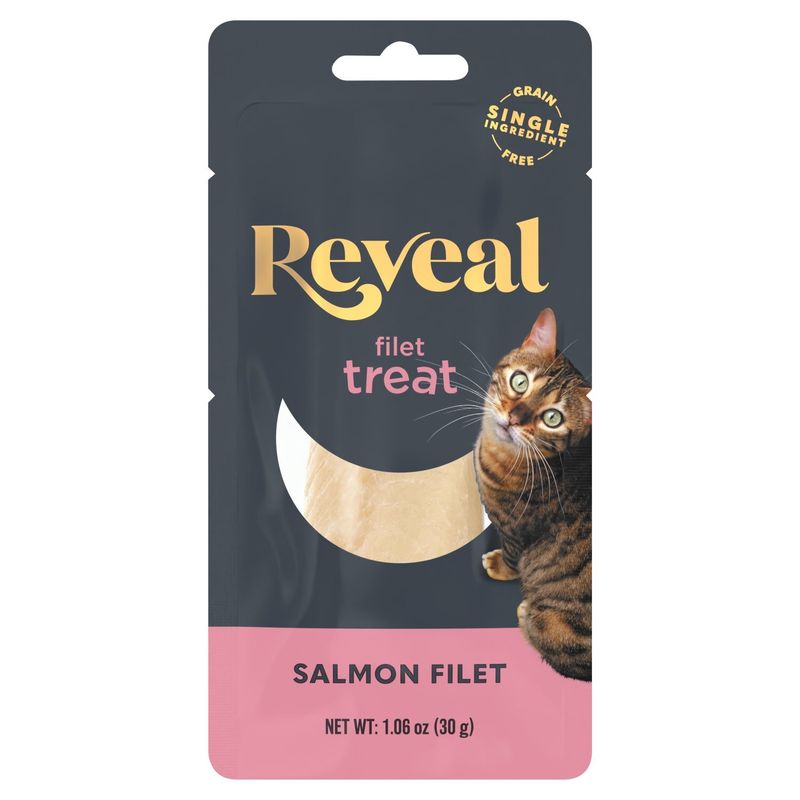 Reveal Salmon Filet Treat Cat Food, 1.06 oz
