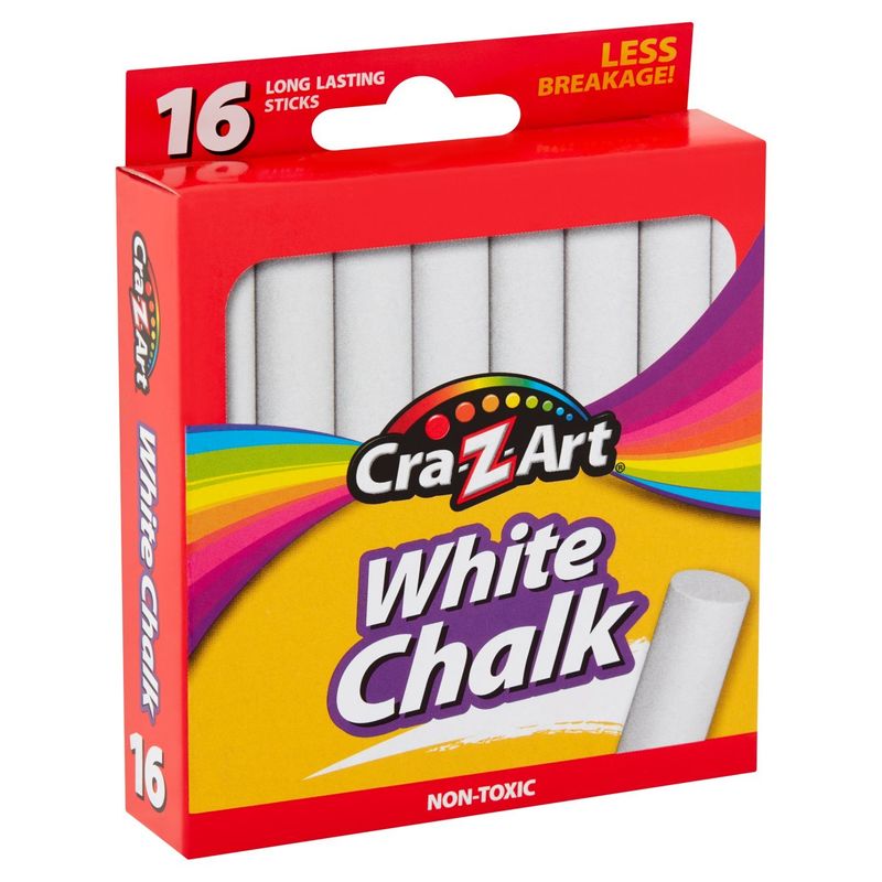 Cra-Z-Art White Chalk, 16 count