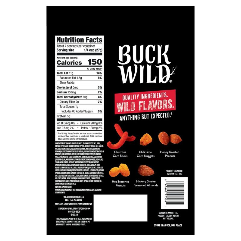 Buck Wild Nashville Hot Style Snack Mix, 6.5 oz