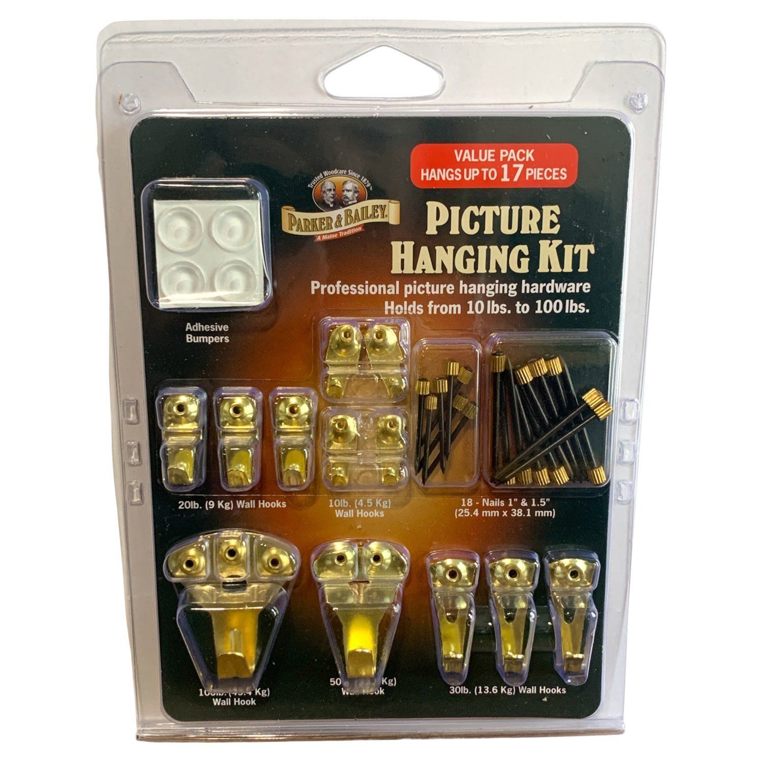 Parker &amp; Bailey Picture Hanging Kit Value Pack
