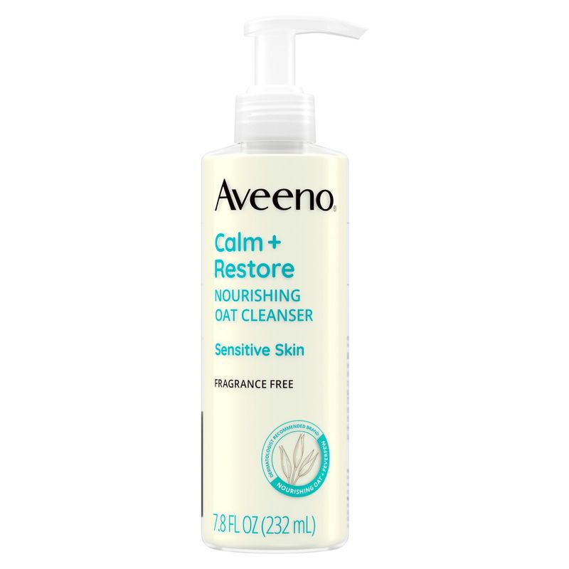 Aveeno Calm + Restore Nourishing Oat Cleanser, 7.8 fl oz