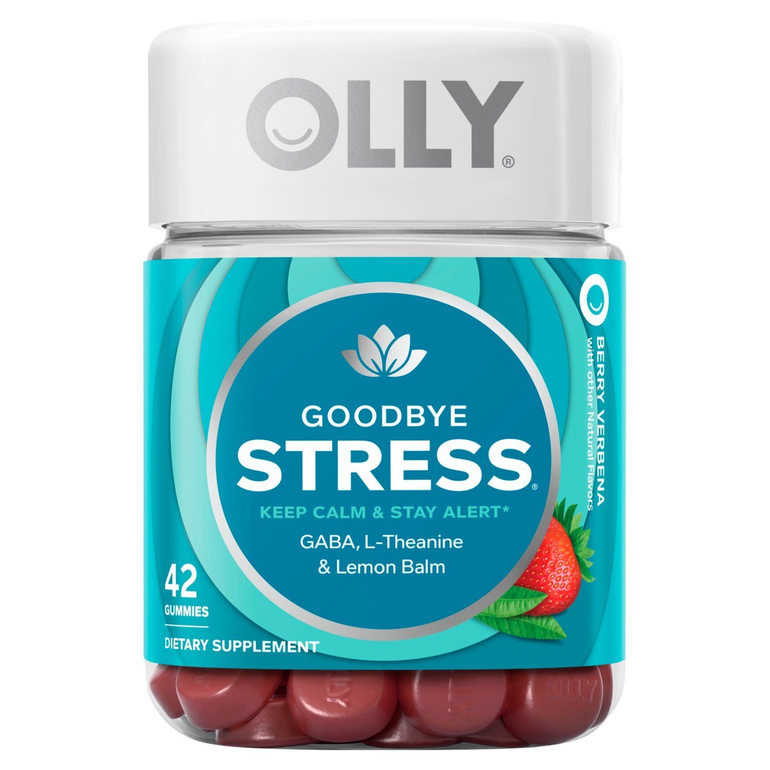 Olly Berry Verbena Goodbye Stress Dietary Supplement, 42 count