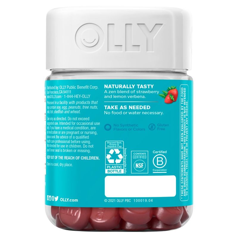 Olly Berry Verbena Goodbye Stress Dietary Supplement, 42 count