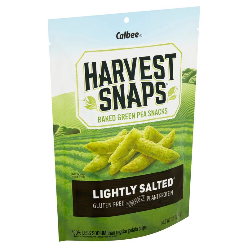Calbee Harvest Snaps Baked Green Pea Snacks, 3.3 oz