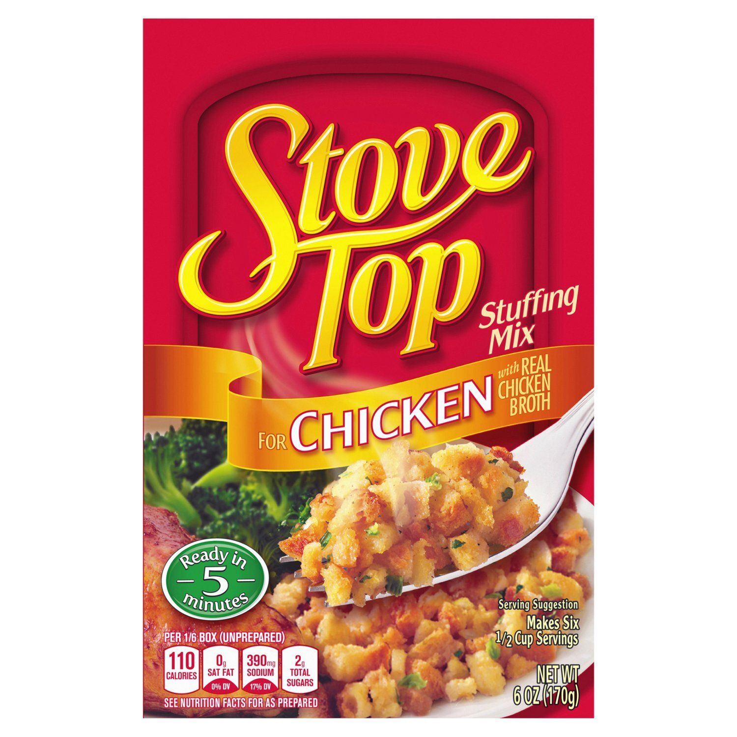 Stove Top Stuffing Mix for Chicken, 6 oz