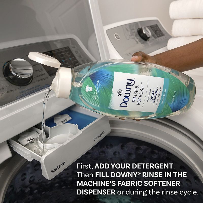 Downy Rinse &amp; Refresh Cool Cotton Fabric Rinse, 25.5 fl oz