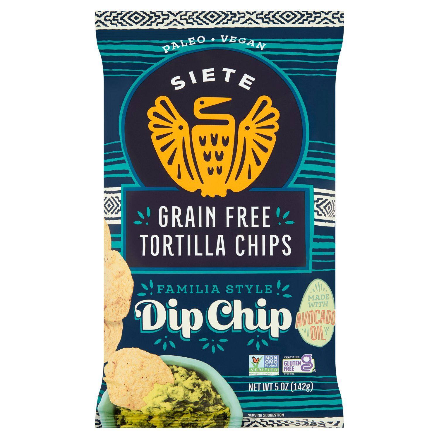 Siete Dip Chip Grain Free Tortilla Chips, 5 oz