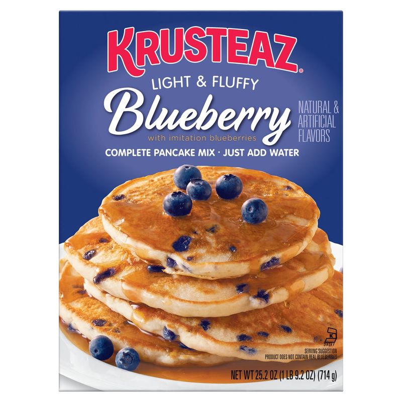 Krusteaz Light &amp; Fluffy Blueberry Complete Pancake Mix, 25.2 oz