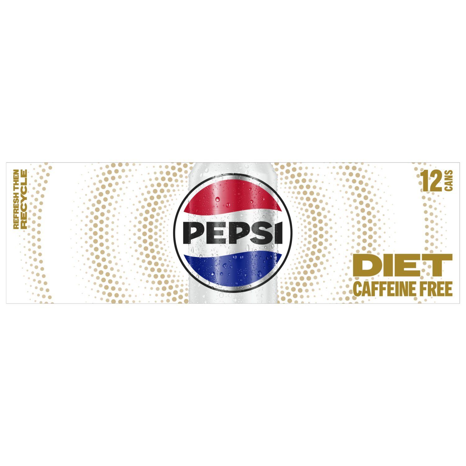Pepsi Caffeine Free Diet Soda Cola 12 Fl Oz, 12 Count