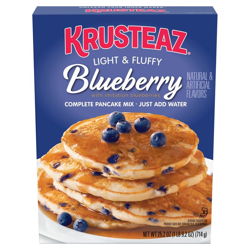 Krusteaz Light &amp; Fluffy Blueberry Complete Pancake Mix, 25.2 oz