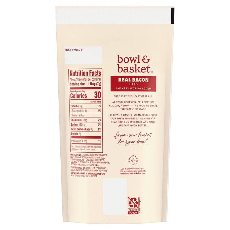 Bowl &amp; Basket Real Bacon Bits, 4.5 oz