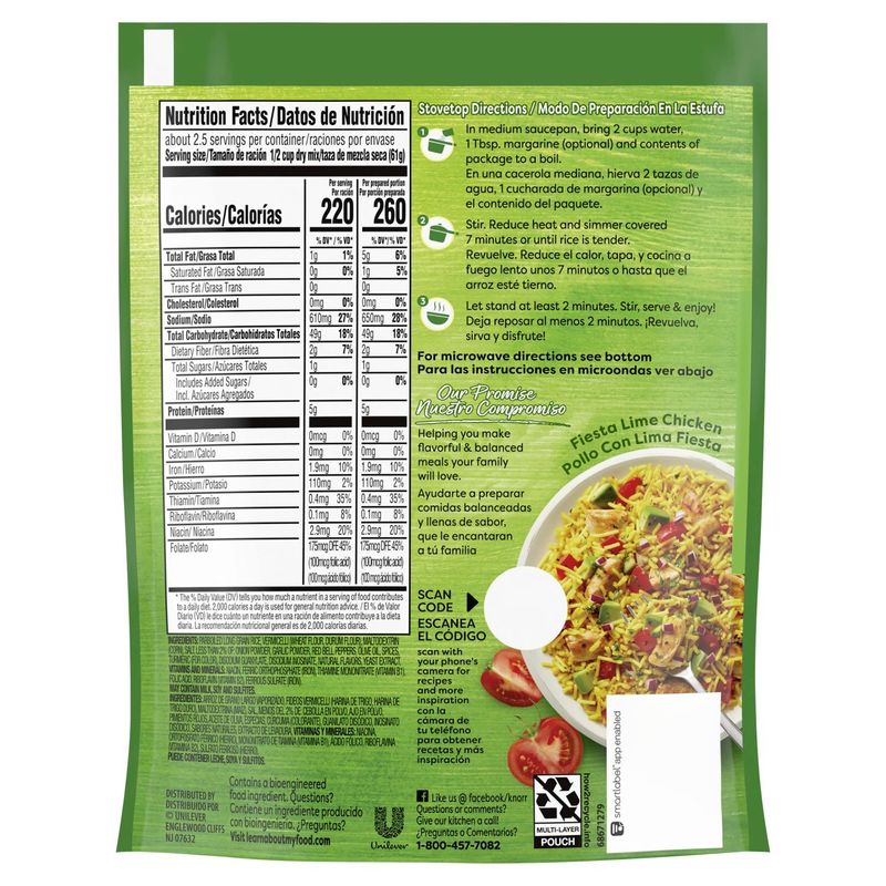 Knorr Rice Sides Yellow Rice 5.2 oz