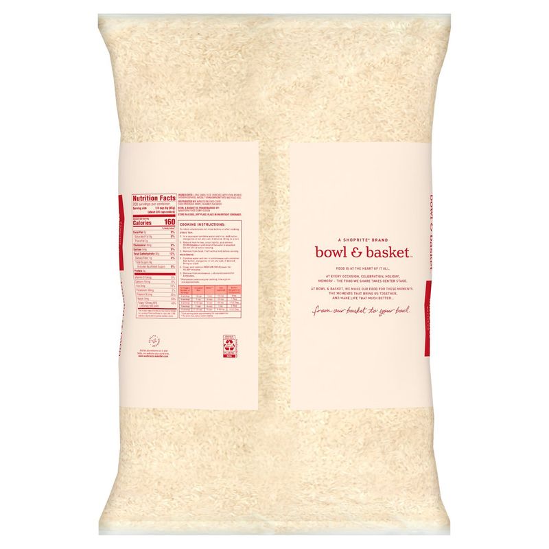 Bowl &amp; Basket Enriched Long Grain White Rice, 20 lb