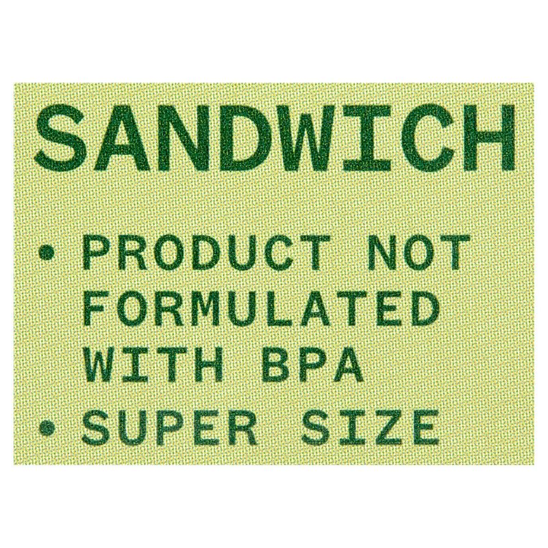 Paperbird Double Zipper Seal Super Size Sandwich Bags, 30 count